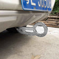 Benen Aluminum Alloy Rear Tow Towing Hook Trailer Ring for Universal Car Auto with Two Screw Holes(Silver)