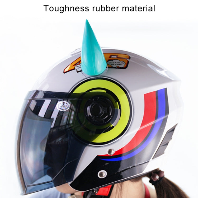 2 PCS Motorcycle Helmet Devil Decoration Motorbike Helmet Suction Cups Horns Decoration Headwear Sucker(Black)