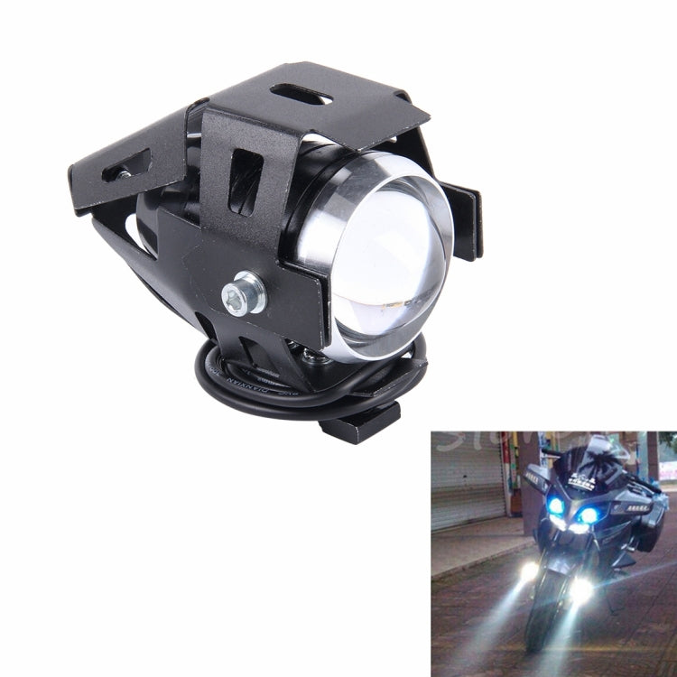 U5 10W 1000LM LED External Motorcycle Headlight Lamp, DC 12-80V(White Light)