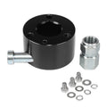 Universal Aluminum Car Steering Wheel Quick Release Disconnect Hub 3/4 inch Shaft Size(Black)