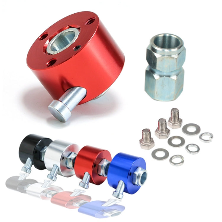 Universal Aluminum Car Steering Wheel Quick Release Disconnect Hub 3/4 inch Shaft Size(Red)