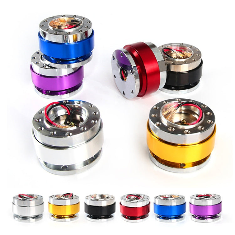 Universal 60mm Car Steering Wheel Quick Release HUB Racing Adapter Snap Off Boss Kit(Gold)
