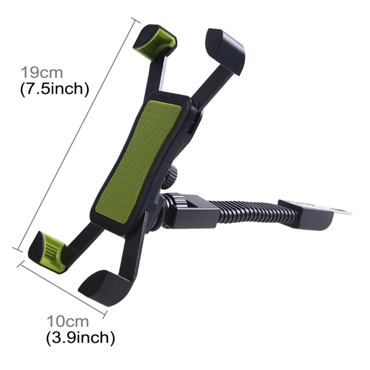 Universal 360 Degrees Free Rotation ABS Motorcycle Phone Bracket Mountain Bike Navigation Bracket GPS/Mobile Holder for 3.5-6.5 inch Mobile Phone(Blue)