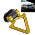 Car Truck Bumper Triangle Tow Hook Adhesive Decal Sticker Exterior Decoration (Yellow)