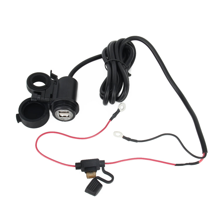 5V Waterproof Motorcycle SAE to USB Cable Adapter Dual Port Power Socket Adapter, for Smart Phones, Tablets, GPS