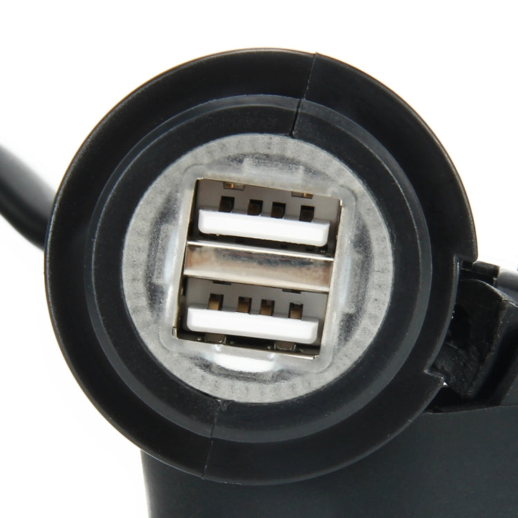 5V Waterproof Motorcycle SAE to USB Cable Adapter Dual Port Power Socket Adapter, for Smart Phones, Tablets, GPS