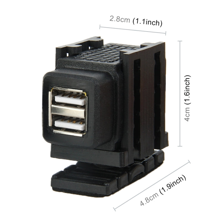 Waterproof Motorcycle SAE To USB Cable Adapter 3.1A Dual Port Power Socket Adapter, for Smart Phones, Tablets, GPS