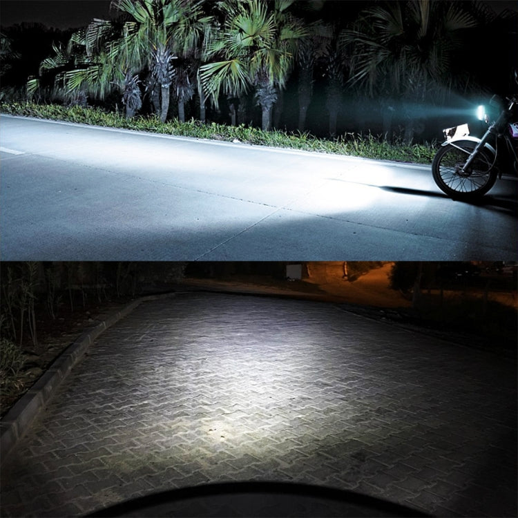 P15D/H6M 1000LM 72W 6000K White Light 2-LED 3570 Bulbs Motorcycle Headlights, DC 12-24V