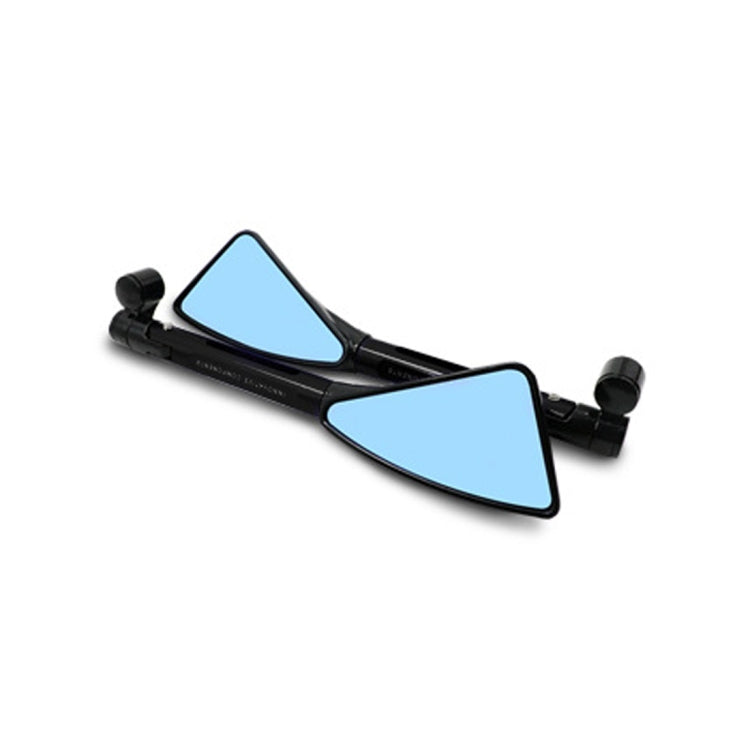 2 PCS Motorcycle Parts CNC Technology Aluminum Alloy Rearview Mirror Side Mirror(Black)