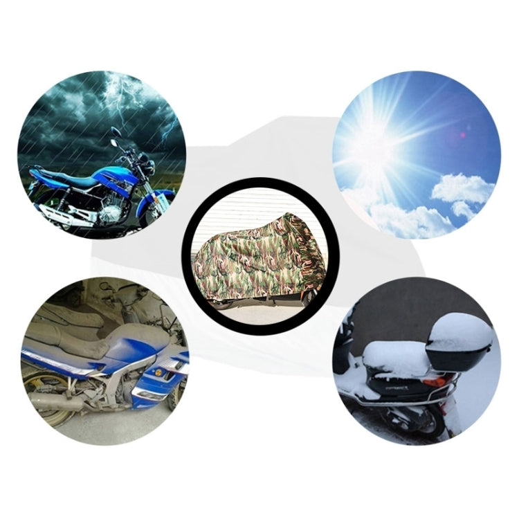 190T Polyester Taffeta All Season Waterproof Sun Motorcycle Mountain Bike Cover Dust & Anti-UV Outdoor Camouflage Bicycle Protector, Size: S