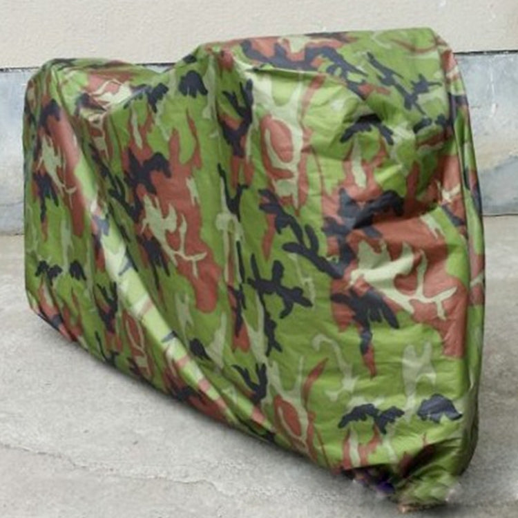 190T Polyester Taffeta All Season Waterproof Sun Motorcycle Mountain Bike Cover Dust & Anti-UV Outdoor Camouflage Bicycle Protector, Size: M