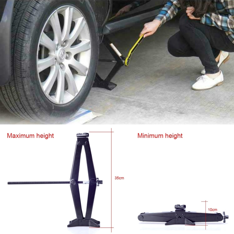 Upright ST-103D Heavy Duty Stabilizer Scissor Jack with Handle Lift Levelers 2000 Pound (1 Ton) Capacity Each - 10 to 35 CM Range