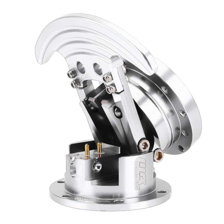 Car Tilt Racing Steering Wheel Quick Release Hub Kit Adapter Body Removable Snap Off Boss Kit(Silver)