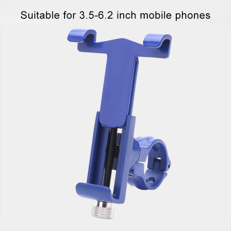 360 Degree Rotatable Aluminum Alloy Phone Bracket for Bicycle, Suitable for 50-100mm Device(Red)
