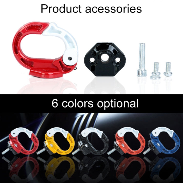 Durable Aluminum Alloy Bag Hook for Motorcycle / Bicycle(Black)