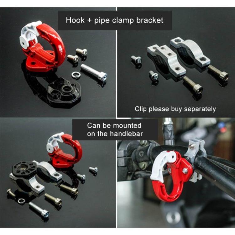 Durable Aluminum Alloy Bag Hook for Motorcycle / Bicycle(Black)