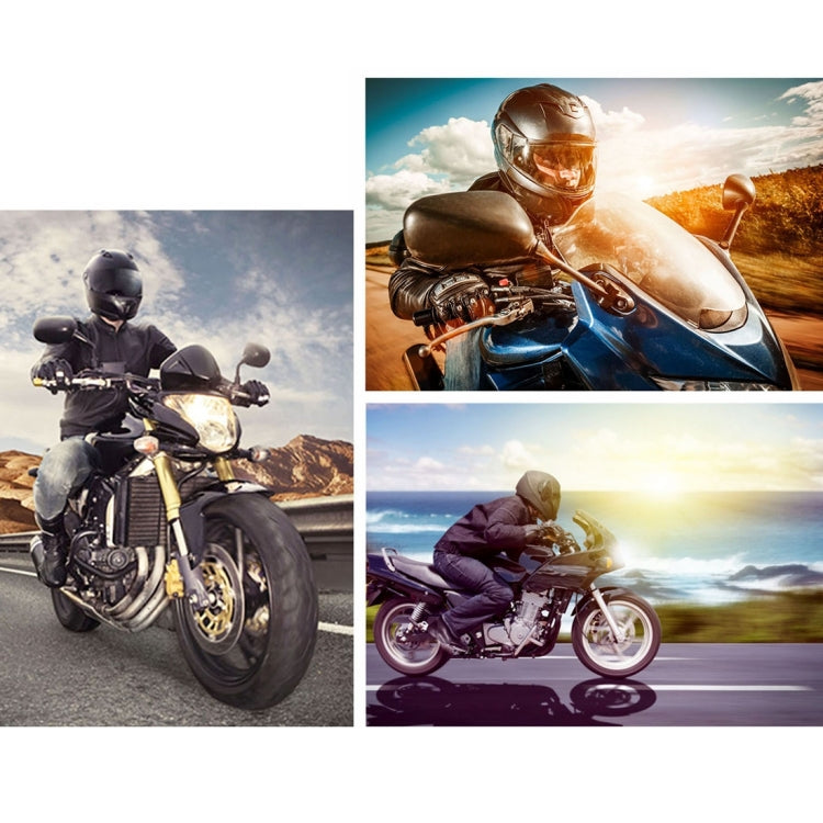 Motorcycle Waterproof Aluminum Shell Bluetooth Handle Stereo Speaker, Support BT/MP3/FM/TF(Black)