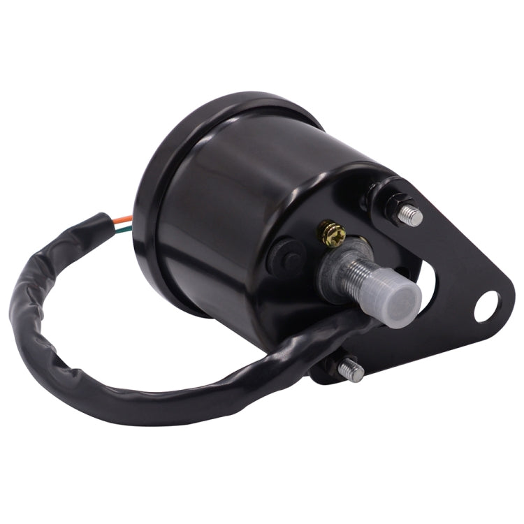 CS-636B1 Motorcycle Multi-functional Modification Instrumentation Motorcycle Odometer Speedometer Tachometer Oil Gauge (Black)
