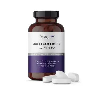 Collagen Forte Multi Collagen Complex Supplement for Skin, Hair & Nail Health - 90 Tablets