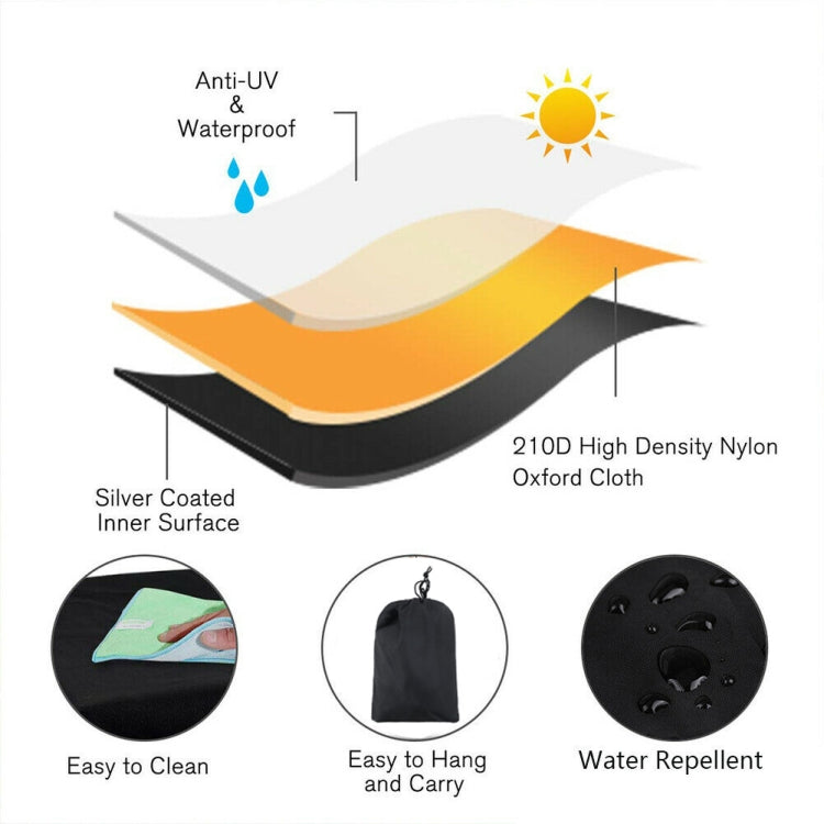 210D Oxford Cloth Waterproof Sunscreen Scooter Tractor Car Cover, Size: S