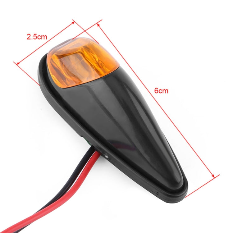 2pcs SL QGD Motorcycle 5W Turn Signal Light (Black)