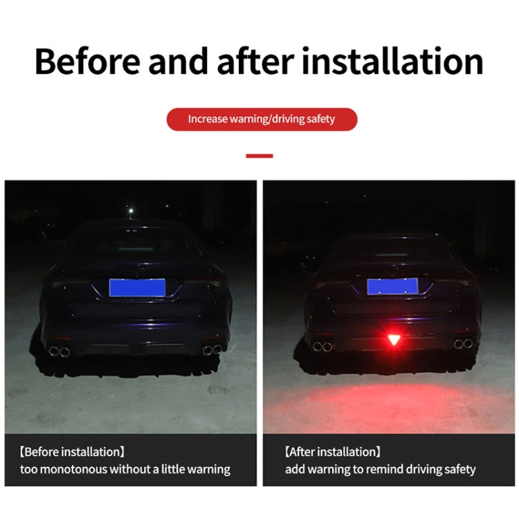 Bicycle / Mountain Bike X Style Triangle Pilot Light LED Tail Light (Red)