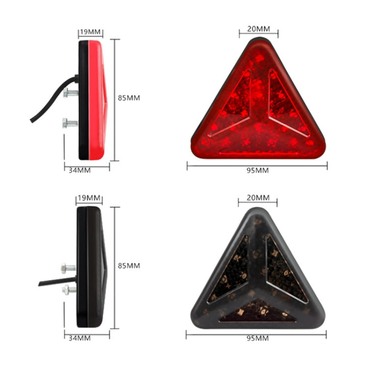 Bicycle / Mountain Bike Y Style Triangle Pilot Light LED Tail Light (Red)