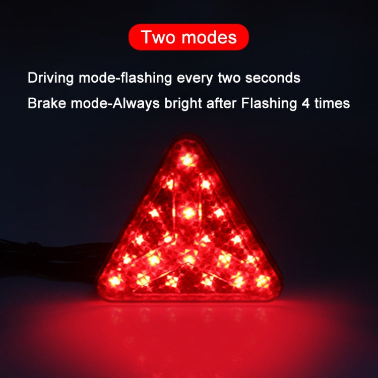 Bicycle / Mountain Bike Y Style Triangle Pilot Light LED Tail Light (Red)