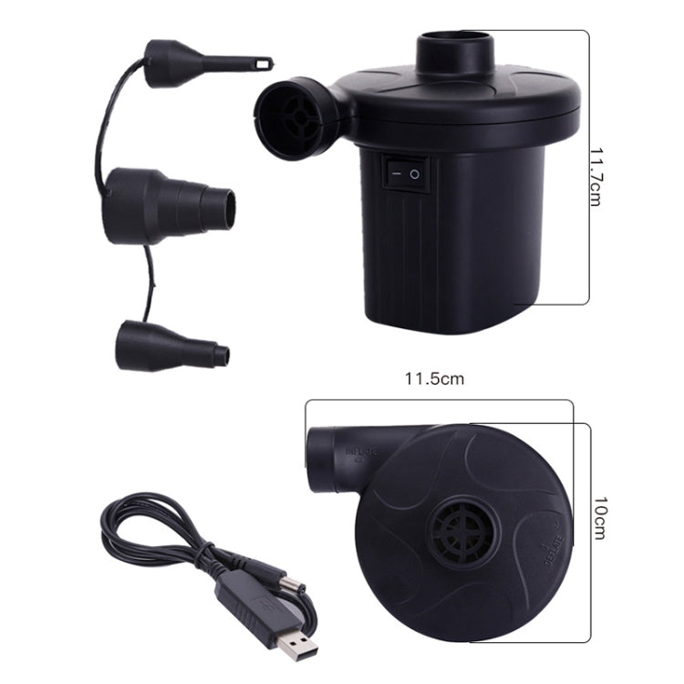 Car Portable Multifunctional Air Pump Tire Inflator Electric / USB Inflatable Pump