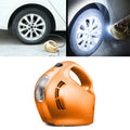 DC 12V 100W Four In One Portable  Car Tire Pump Inflatable Pump(Orange)