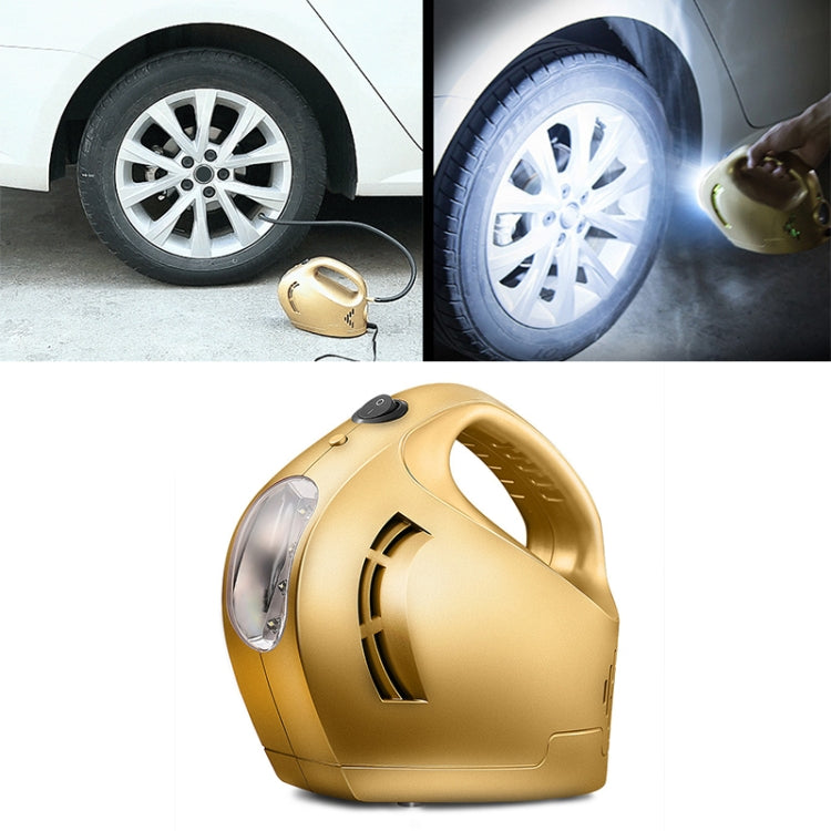 DC 12V 100W Four In One Portable  Car Tire Pump Inflatable Pump(Gold)
