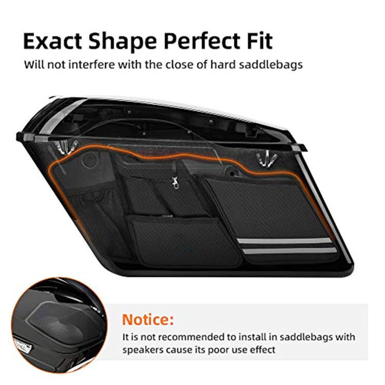 2 PCS Motorcycle Saddle Bags Storage Tool Side Pouch Bags