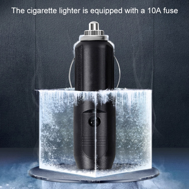 Car 12V Portable Inflatable Cylinder Pedal Digital Display Air Pump with Light & Tool Box