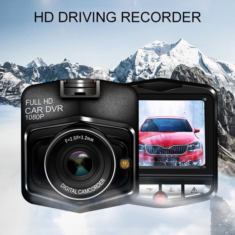 2.4 inch Car 480P Single Recording Shield Driving Recorder DVR Support Parking Monitoring / Loop Recording (Black)