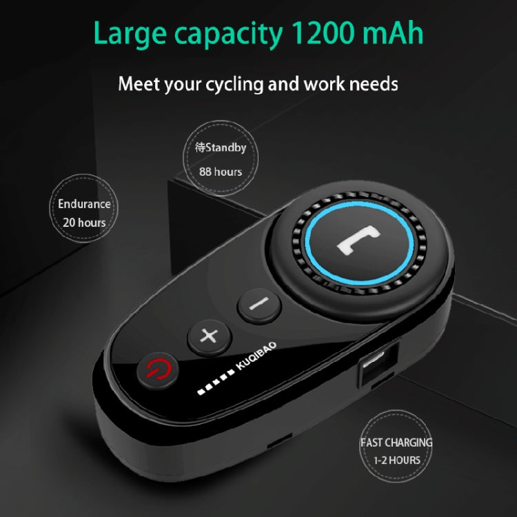 K10 Motorcycle Bluetooth Helmet Headset, Black Hard Pole Microphone