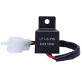 Motorcycle 2PIN with Wire Sealing Rubber Relay LED Light Control Turn Signal