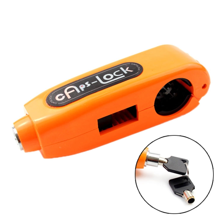 Motorcycles Handle Anti-theft Lock Horn Lock (Orange)