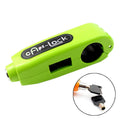 Motorcycles Handle Anti-theft Lock Horn Lock (Green)