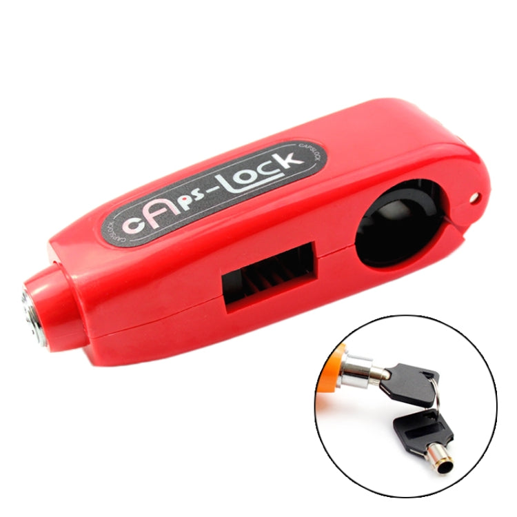 Motorcycles Handle Anti-theft Lock Horn Lock (Red)