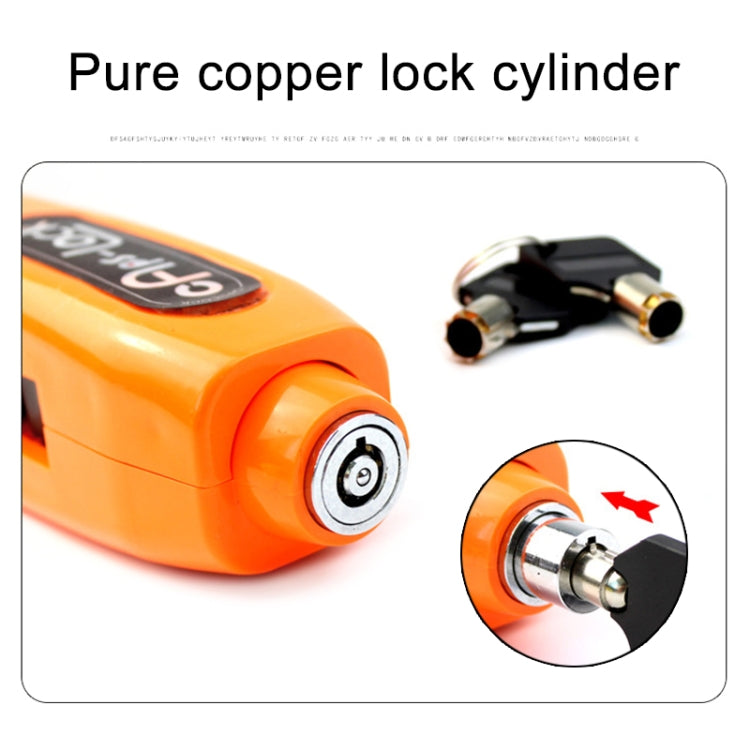 Motorcycles Handle Anti-theft Lock Horn Lock (Red)