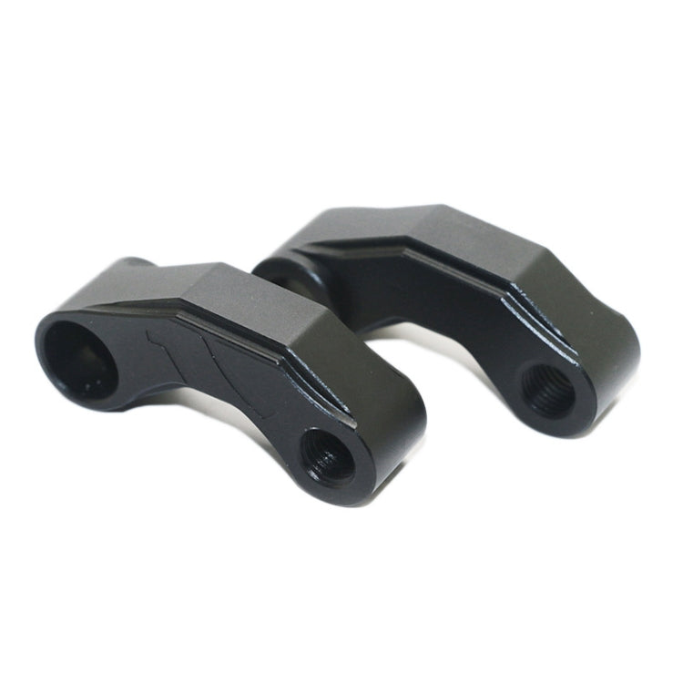 SF-YSZ-2 Mirror Code Motorcycle Modification Aluminum Alloy CNC Rearview Extension Bracket Set (Black)