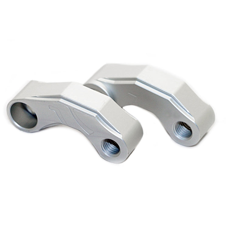 SF-YSZ-2 Mirror Code Motorcycle Modification Aluminum Alloy CNC Rearview Extension Bracket Set (Silver)