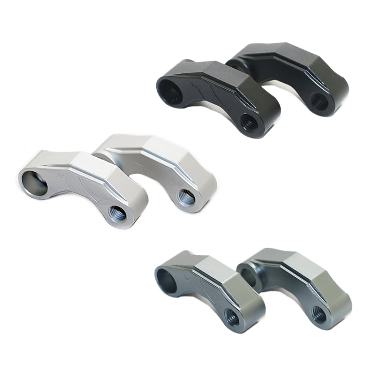 SF-YSZ-2 Mirror Code Motorcycle Modification Aluminum Alloy CNC Rearview Extension Bracket Set (Black)