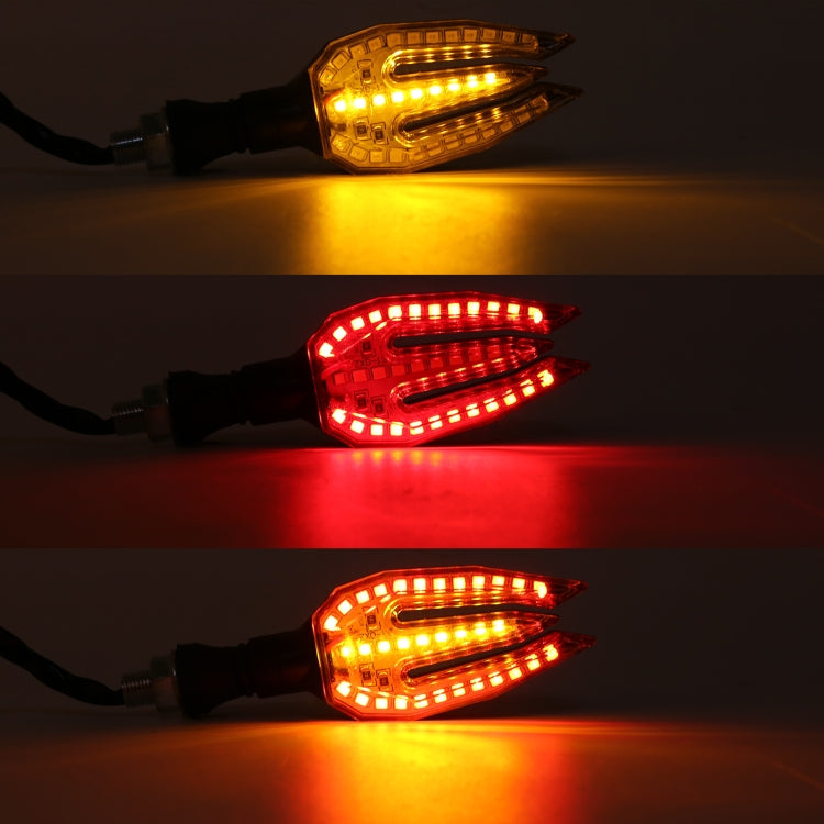 Motorcycle Turn Signal Light DC12V 1W 33LEDs SMD-3528 Lamp Beads (Red Light)