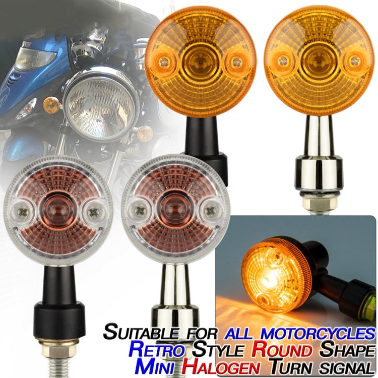 2 PCS PE-ZS101 Motorcycle Turn Signal Light (Silver)