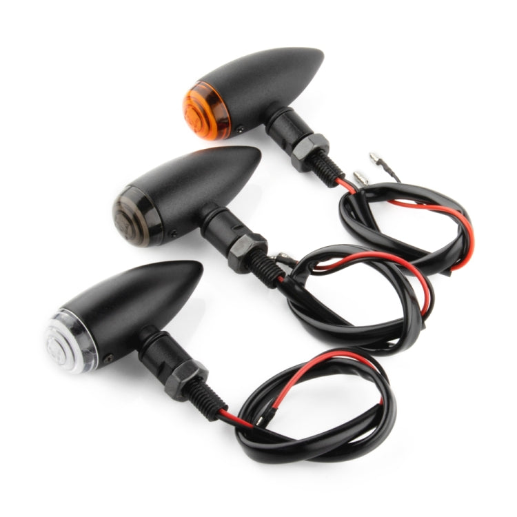 2 PCS KC805 Motorcycle Retro Metal Turn Signal Light (Yellow)