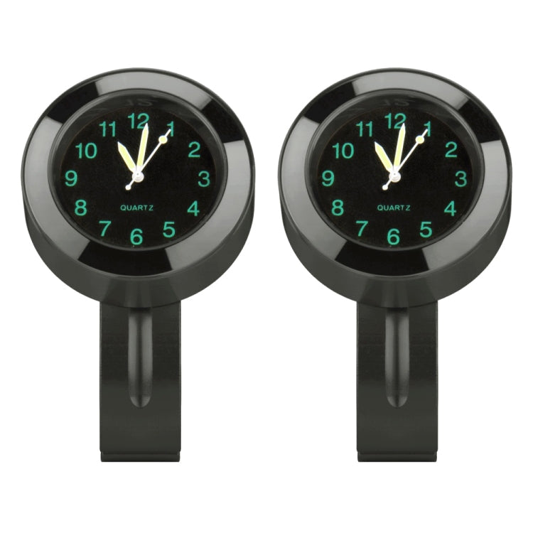Motorcycle 22-25mm Handlebar Clock Quartz Watch with Lock (Black)