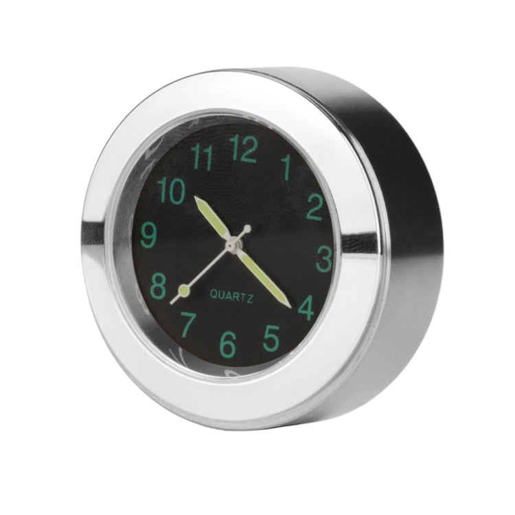 Motorcycle 22-25mm Handlebar Clock Quartz Watch with Lock (Silver)