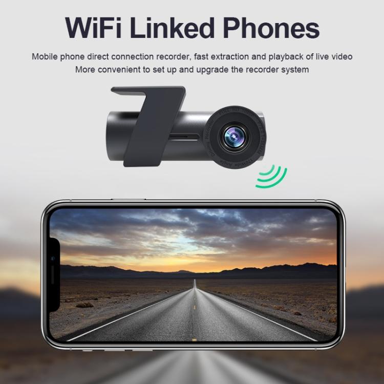 Car WiFi Single Camera Hidden 360 Degree Rotation Car Driving Recorder
