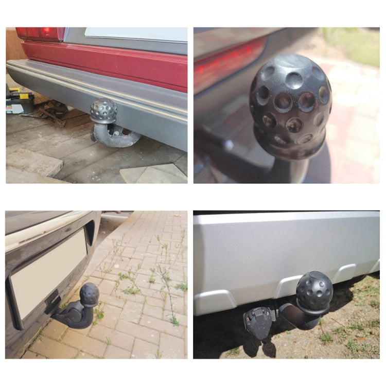 2 in 1 / Set Car Truck Tow Ball Cover Cap Towing Hitch Trailer Towball Protection